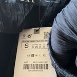 ZARA NWT PLEATED TIED BLAZER BLACK SMALL BLOGGERS FAV Photo 8