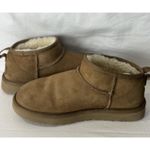 UGG  Classic Ultra Mini Ankle Boots Chestnut Suede Shearling Lined Women’s 7 Photo 5