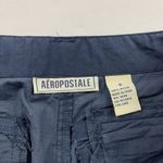 Aeropostale  Retro Dusty Blue Nylon Bootcut Utility Pant 6 Photo 3