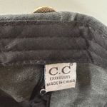 C.C Baseball Cap Dark Gray / Black Hat Distressed Adjustable Strap Photo 4