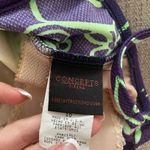 American Vintage Vintage 90s Neon Eclectic Hawaiian Floral Ribbed One Piece Swimsuit Small Purple Photo 1