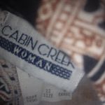 Cabin creek  22W Black Brown Design Button Down Top Plus Photo 1