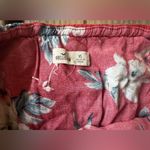 Hollister  XS Romper Pink/Red White Flowers Stretchy Photo 1