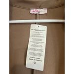 Free People New Full Zip Midi Dress Duster Embellished Cinched Waist Layered Sleeves Med 6/8 Photo 2