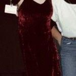 Arizona Jean Company Velvet Red Cami Party Dress Photo 1