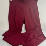 Avia  Burgundy Ladies Athletic Leggings  Photo 0