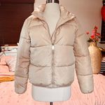 Boutique Beige Puffer Jacket Photo 0