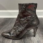 Free People NWOB Leather Lexi Heel metallic bootie - 37 (7-7.5) Photo 6