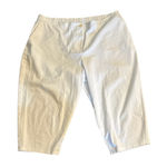 Eileen Fisher  White Cropped‎ Knit Pants Size 2X Photo 0
