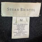 Susan Bristol Vintage Boiled Wool Embroidered Floral Cardigan Sweater Medium Photo 5