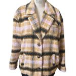 For Love & Lemons Women's Rachel Plaid Button Front Jacket Size Large Photo 2