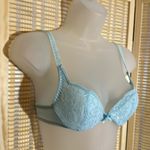Vintage Olga Sky Blue Lace Lined Underwire Bra 32A Size undefined Photo 1