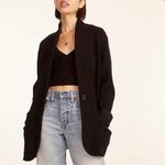 J.Crew Alpaca Wool Blend Cocoon Blazer Cardigan Sweater Black Large Photo 4