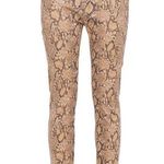 frame denim NEW Frame Le High Skinny Crop Coated Python Jeans size 26 Photo 0