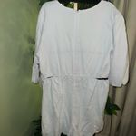 1. State  V-Neck Ring Cutout Romper in Ultra white NWT Size XL Linen Mix Photo 7