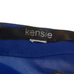 Kensie Womens M Cobalt Sleeveless Sheer Blouse Shirt Top Classiccore Casual Photo 4