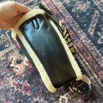 Stella McCartney Leather Black Cream Faux Fur Trim Shoulder Bag Open Purse Photo 6