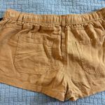 Tan Cargo Shorts with Elastic Waistband Size L Photo 2