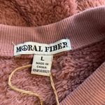 Moral Fiber  Fuzzy Soft Top New with tags size L Photo 5