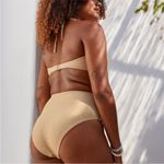 Aerie • NWT Gold Beige Sparkle Cutout One Piece Swimsuit Photo 1