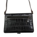 Nine West Y2K Vintage Black Alligator Mini Bag Faux Leather Photo 3