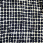 70s Vintage Navy Plaid Double Breasted Crop Deadstock Blazer Jacket Size 10 Blue Photo 9