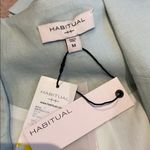 Habitual  Nat boxy linen blend blazer in sky gray Photo 8