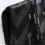 ZARA fringe & sequin vest with scarf. Xs-S Photo 3