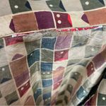 Vintage Blouse DIY Crop Top‎ Block Pattern Long Sleeve Funky Button Photo 4