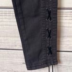 BLANK NYC Faded Black Lace Up Skinny Jeans Photo 5