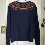 Lucky Brand  y2k fair isle beaded wool blend cardigan sweater Photo 6