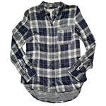 Westbound  Soft Modal Knit Farmer Gingham Plaid Button Down Shirt Small Photo 0