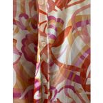 Milano Woman 2X Silky Satin Button Front top Pink Size XXL Photo 6