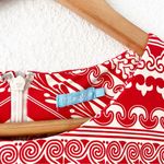 J. McLaughlin  Sophia Pool Party Geo Printed Bodycon Dress in Red Taupe Photo 1