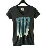 Converse T Shirt Flag All Star Graphic Tee V Neck Short Sleeve Cotton Solid Logo Photo 0