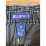 Blue Spice New Blue Spiece High Waist Paperbag Short Womens 11 Black Stone Cuffed Button Photo 3