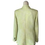 Karl Lagerfeld NWT  Paris Tweed Single Breasted Jacket Color: CHARTREUSE / GREEN Photo 5