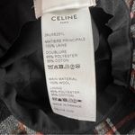 CELINE  Hedi Slimane Red Plaid Wool Bucket Hat Photo 8