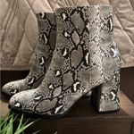 Madden Girl Snakeskin Block Heel Ankle Boots Size 7 1/2 Photo 6