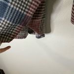 First Love  Brushed Plaid Button‎ Up Shacket Womens Medium Photo 8