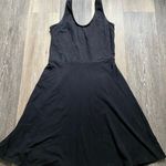Old Navy Sleeveless Black Cotton Fit & Flare Midi Dress Medium Dainty 90s Soft Photo 0