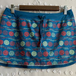 Patagonia  Women’s‎ Nine Trails Skirt 11” Sz M Navy Dot Pattern Photo 0
