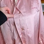 Vintage Mary Kay Consultant Jacket Smock Pink Large L 1988 Long Sleeve Satin Photo 3