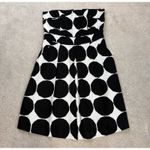 Banana Republic x Marimekko Collection Kivet Black White Strapless Dress Size 6 Photo 2
