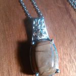 Cherry Creek Brazilian Citrine Platinum Bond Pendant Stainless Steel Necklace Photo 3