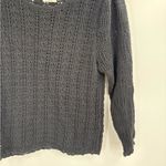 Aritzia Wilfred free black soir crochet knitted black sweater size medium Photo 6