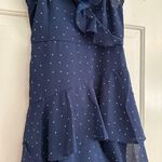 Japna Navy Blue White Polka Dot Romper Size S Photo 0