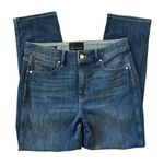 White House | Black Market High-Rise Straight Everyday Soft Jeans Blue Size 8 Photo 5