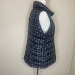 Charter Club Navy Green Medallion Puffer Vest Sz Large Photo 3