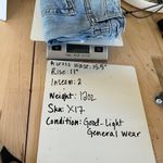 Free People Uptown Rock Denim High Waist Raw Hem Shorts in Camp Waist 28 Photo 9